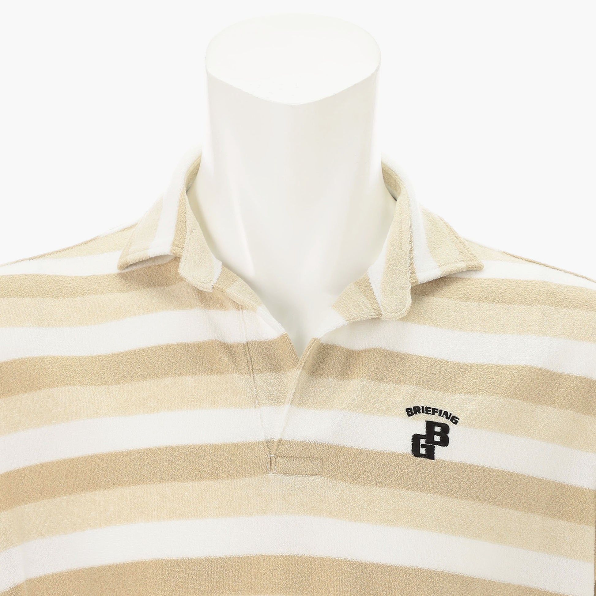 BRIEFING CR MS PILE STRIPE SKIPPER SHIRT RF, Apparels, Golf