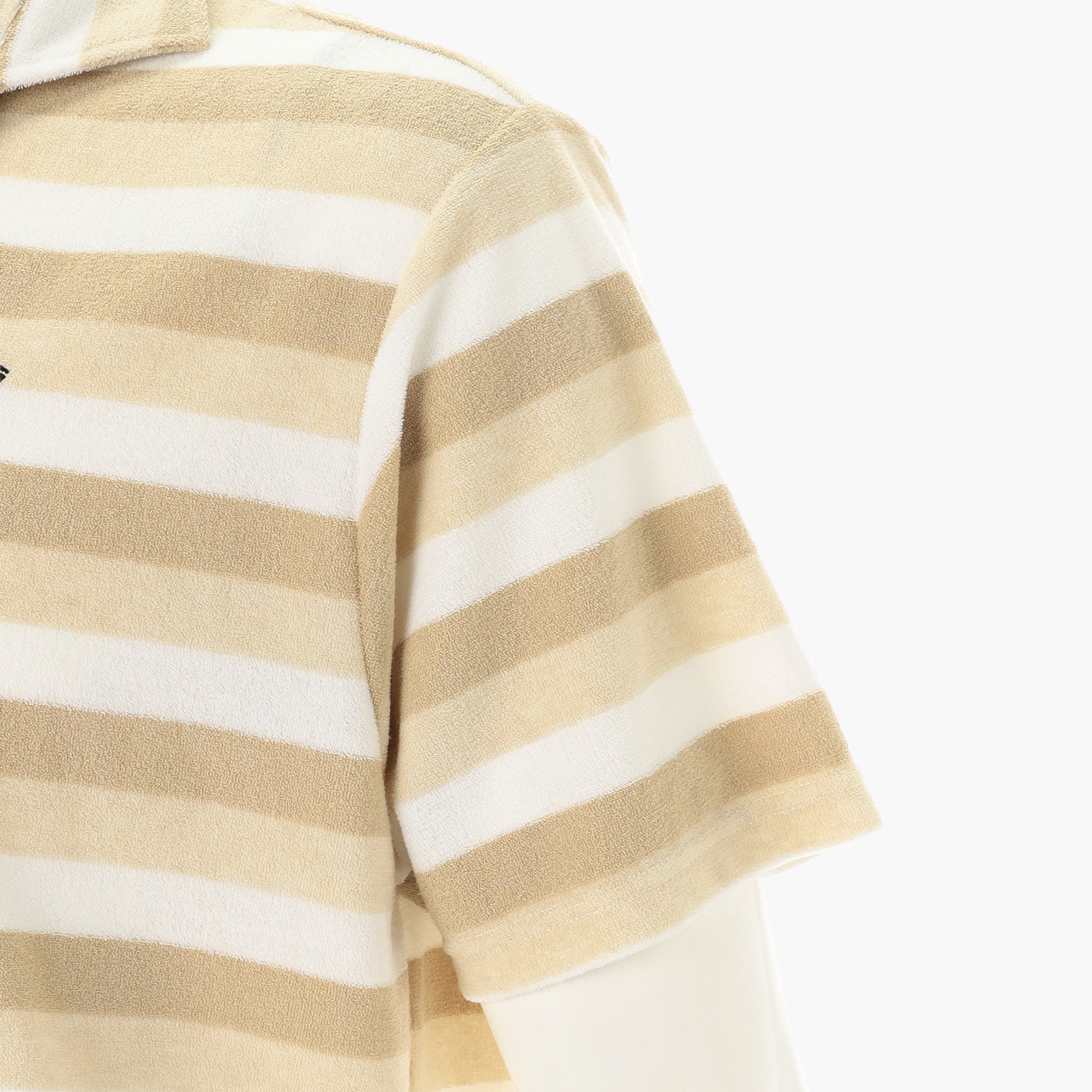 BRIEFING CR MS PILE STRIPE SKIPPER SHIRT RF, Apparels, Golf