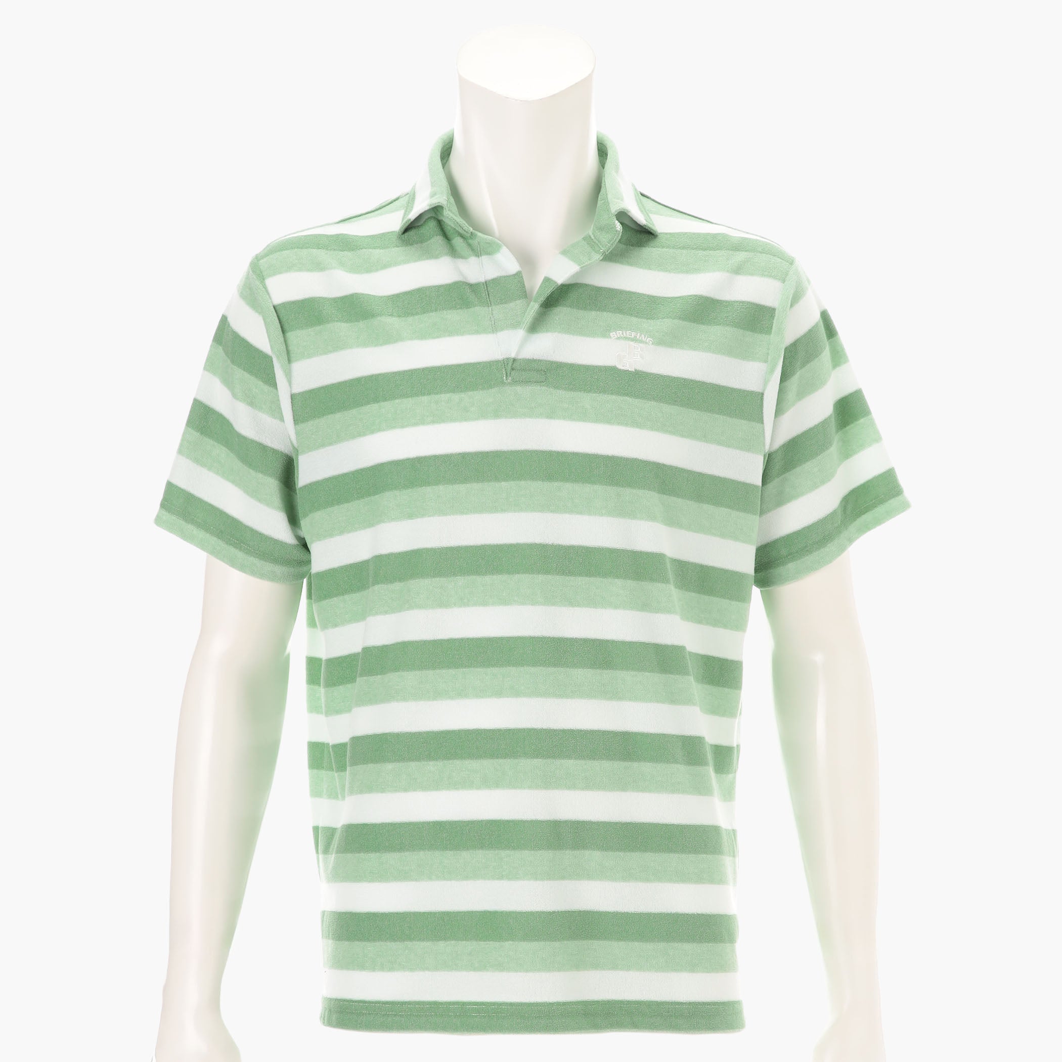 BRIEFING CR MS PILE STRIPE SKIPPER SHIRT RF, Apparels, Golf