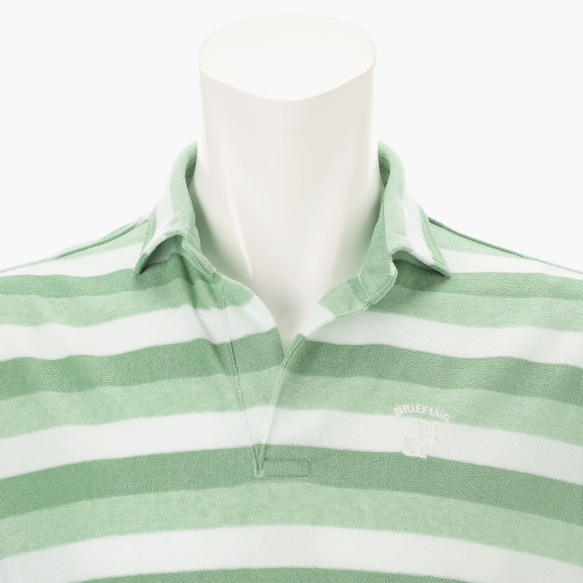 BRIEFING CR MS PILE STRIPE SKIPPER SHIRT RF, Apparels, Golf