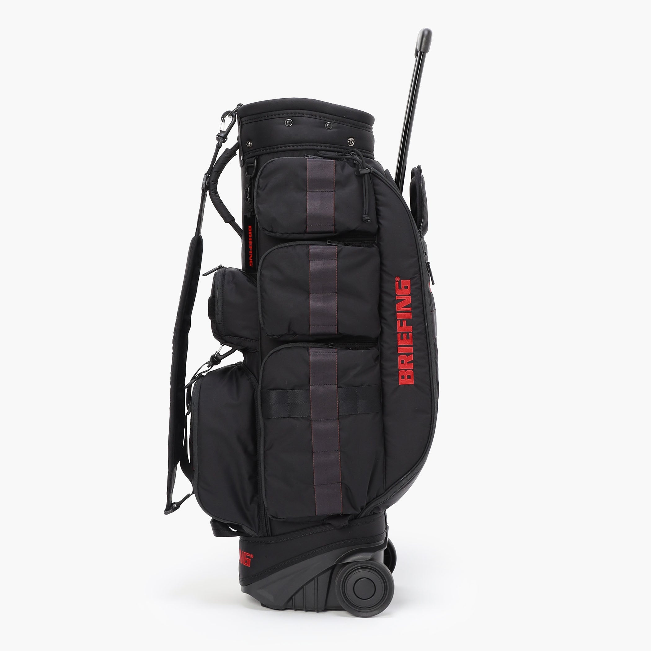 キャスターハンドルは、ハンドルの角度をわずかに反らせることで、スムーズな移動が可能。