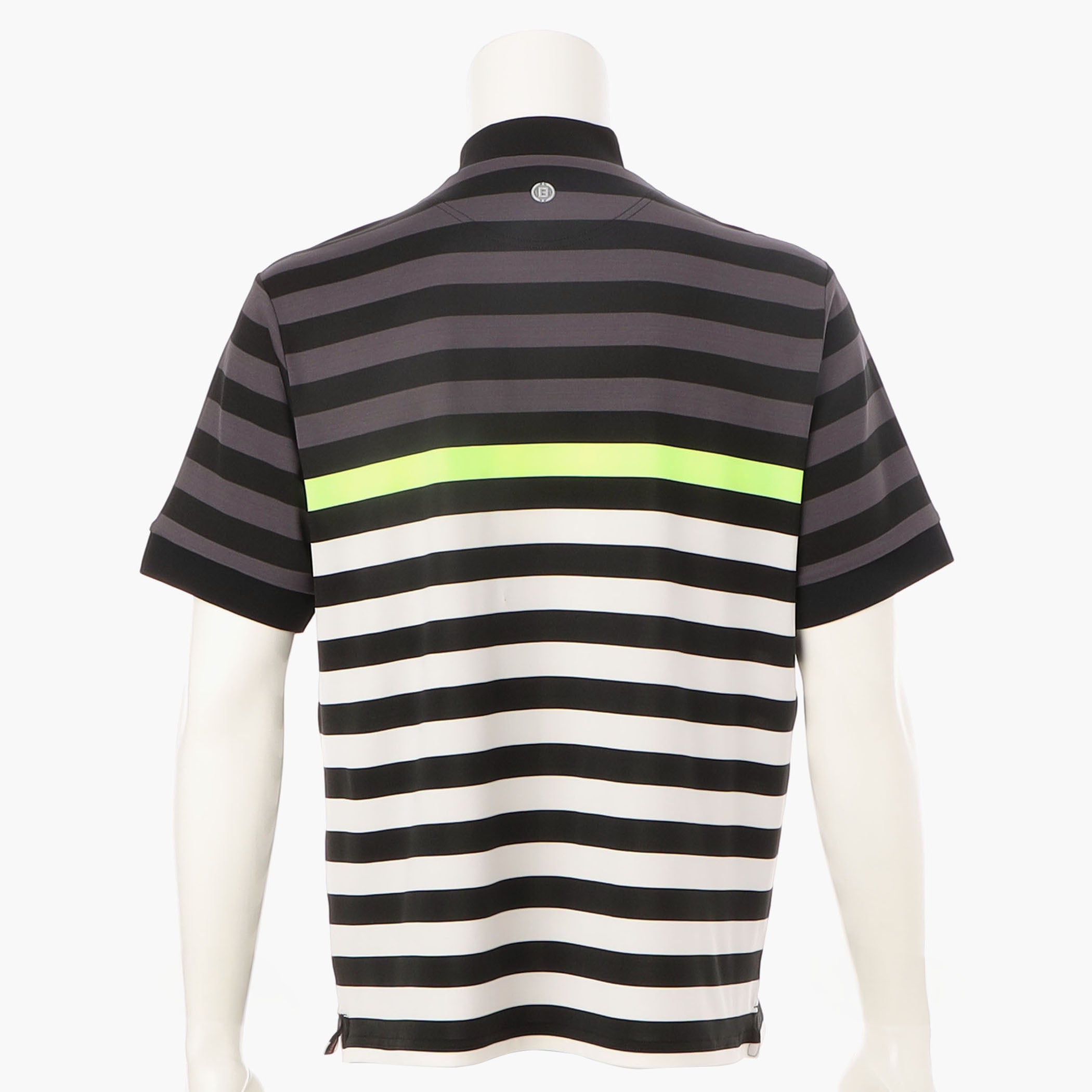 MEN'S MARINE STRIPE HIGHNECK Quick Dry Golf Top - BRIEFING