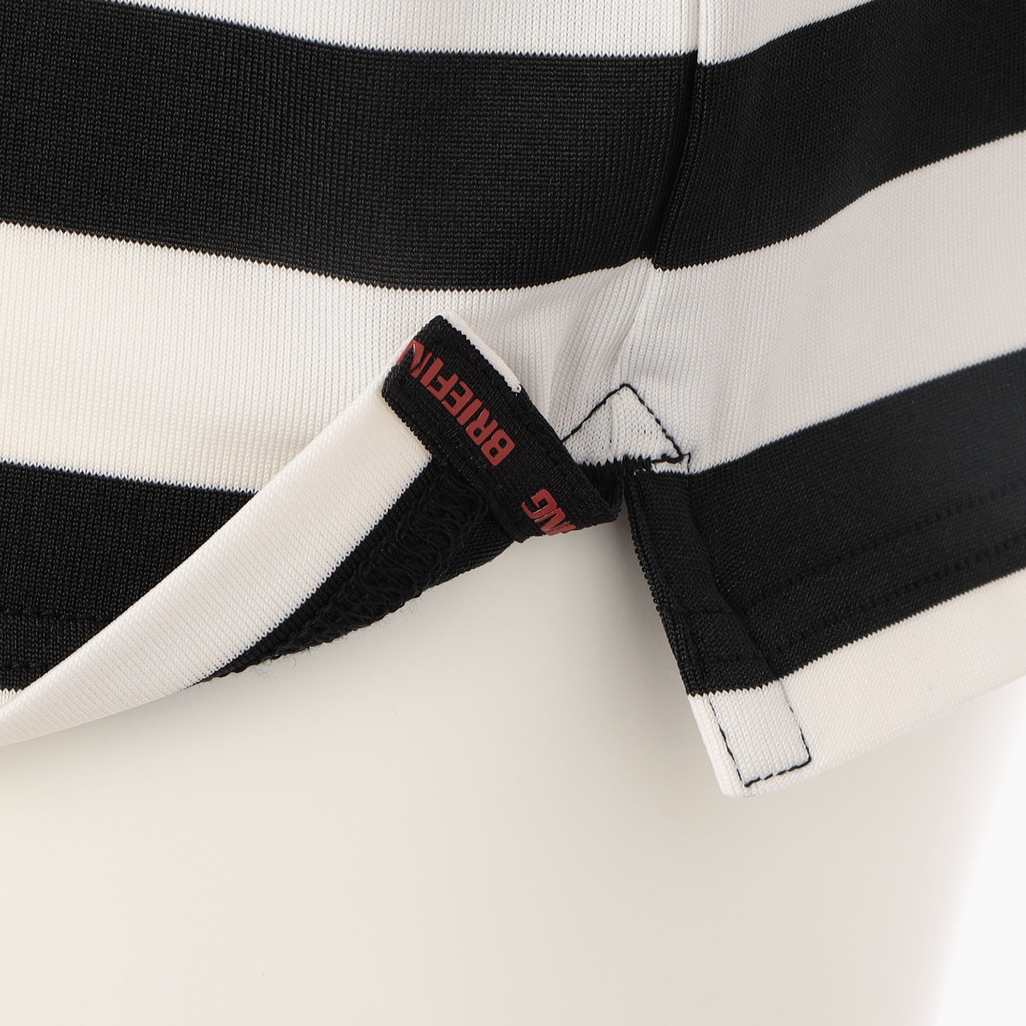 MEN'S MARINE STRIPE HIGHNECK Quick Dry Golf Top - BRIEFING
