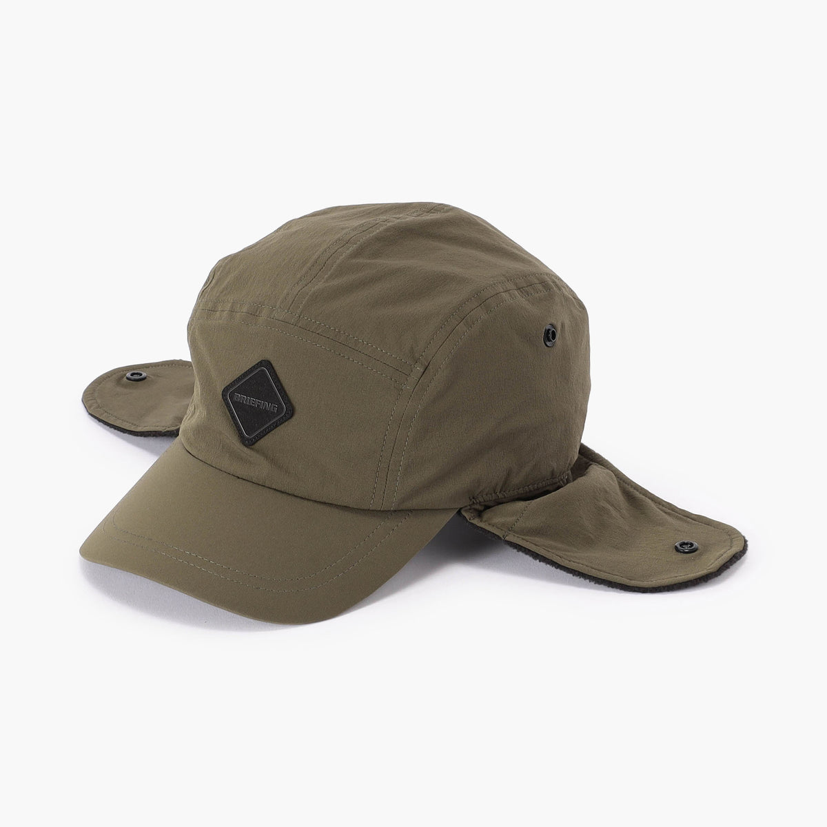 BRIEFING MEN’S NYLON BACK FLEECE FLAP CAP, Accessories, Golf