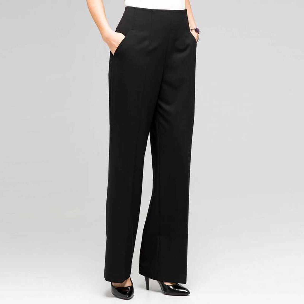Flat Front Bootleg Pant, , large image number 0