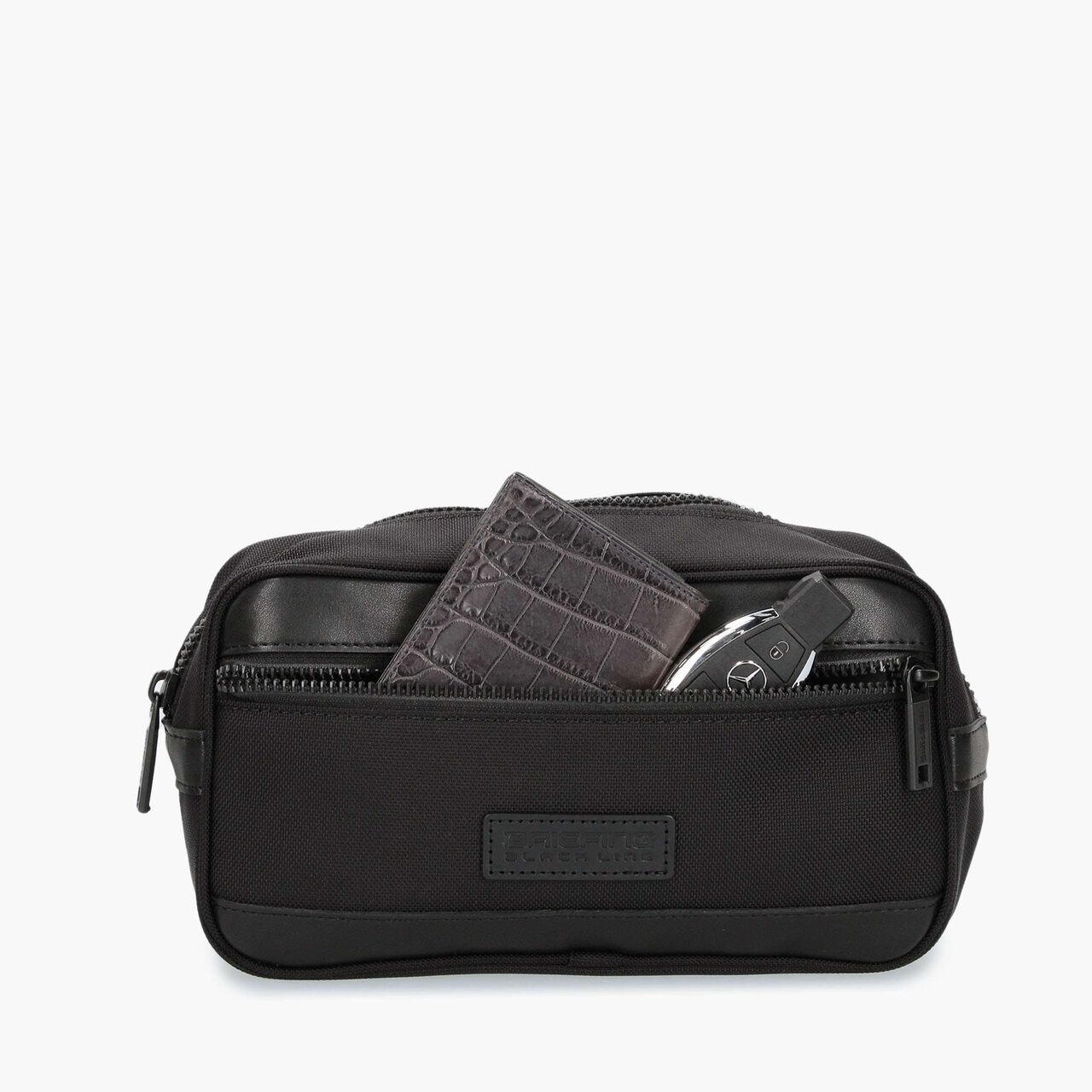 BLK ONE ZIP POUCH,, large image number 8