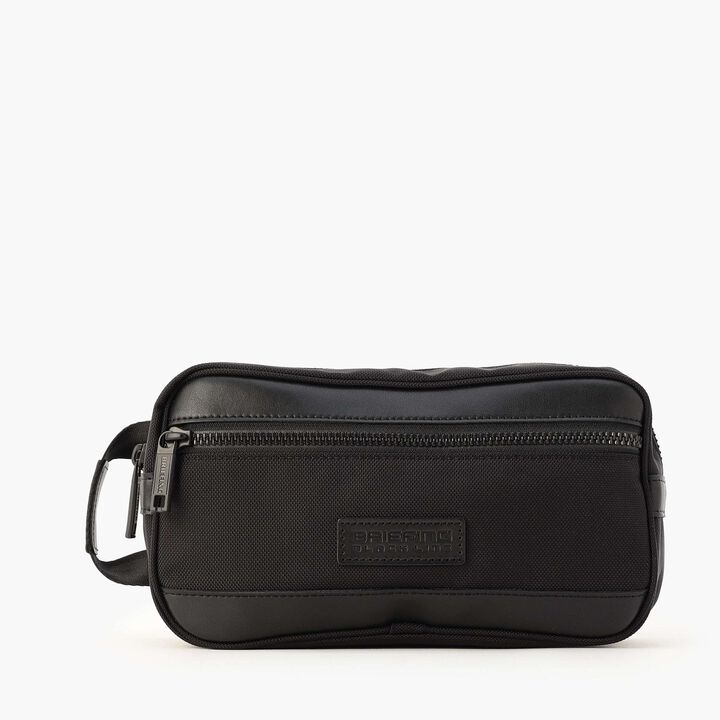BLK ONE ZIP POUCH,, medium