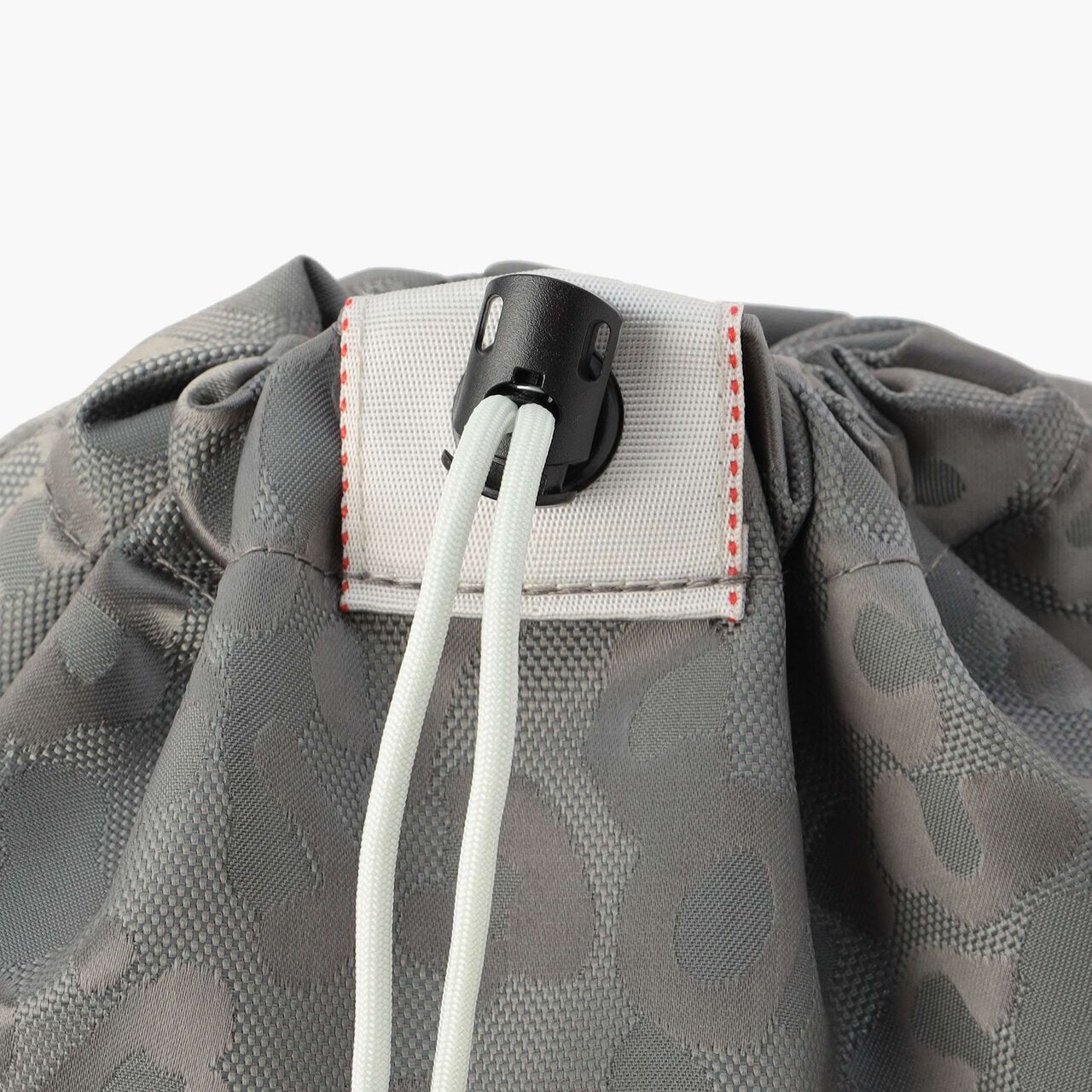 DRAWSTRING POUCH M LEOPARD JQ,Gray, large image number 4