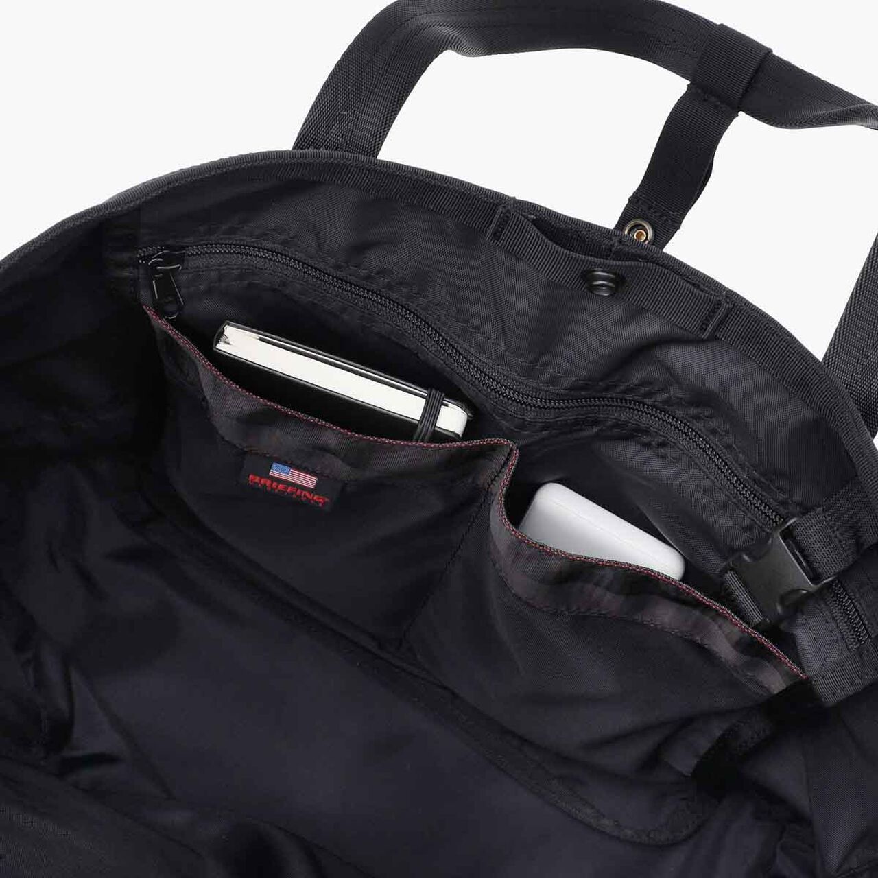 DELTA MASTER TOTE M SQD,Black, large image number 13