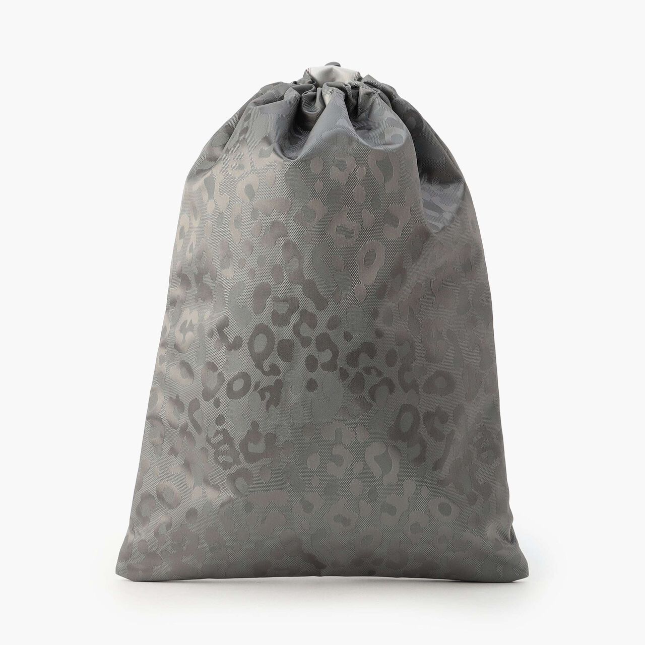 DRAWSTRING POUCH M LEOPARD JQ,Gray, large image number 3
