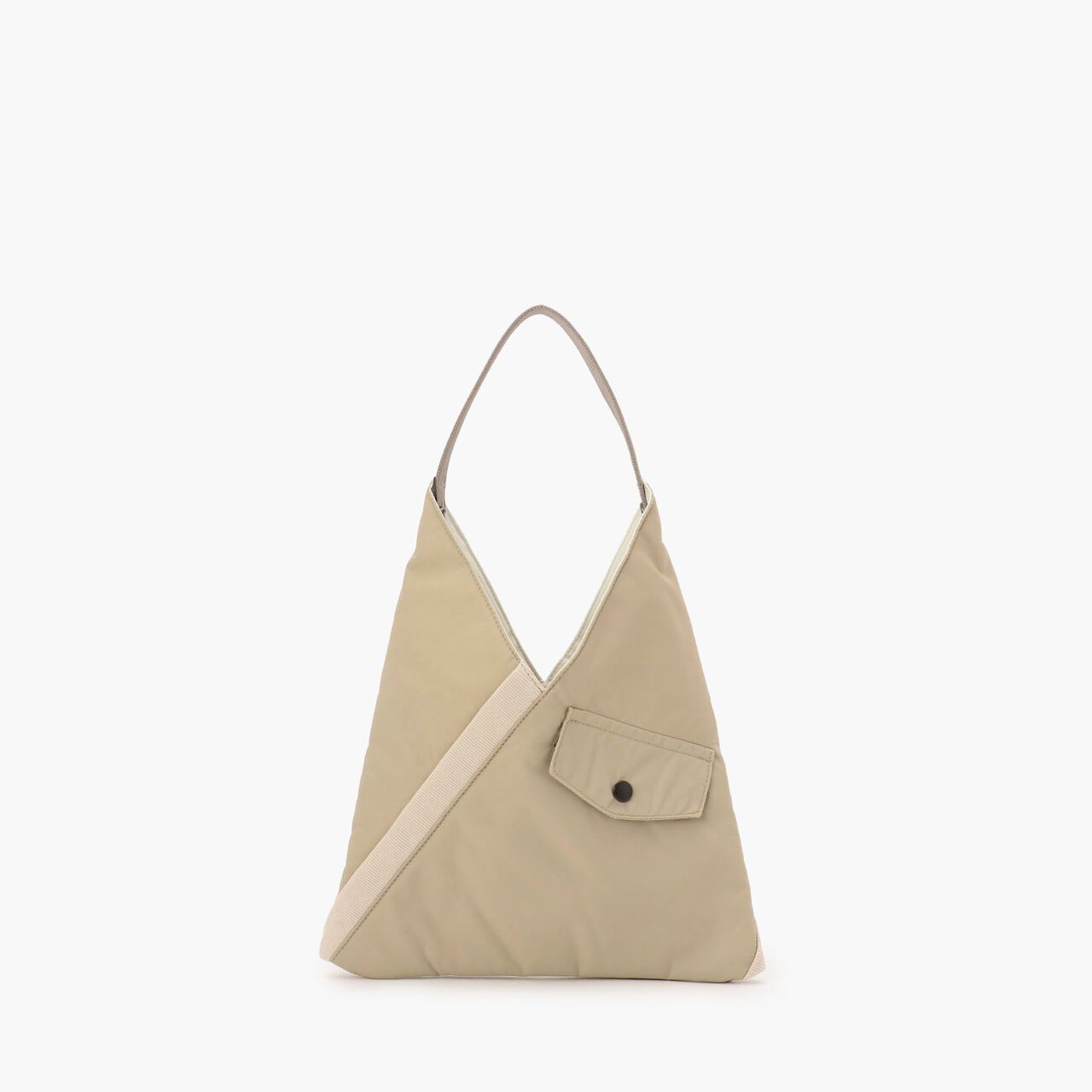 TILT TRIANGLE TOTE S,Beige, large image number 0