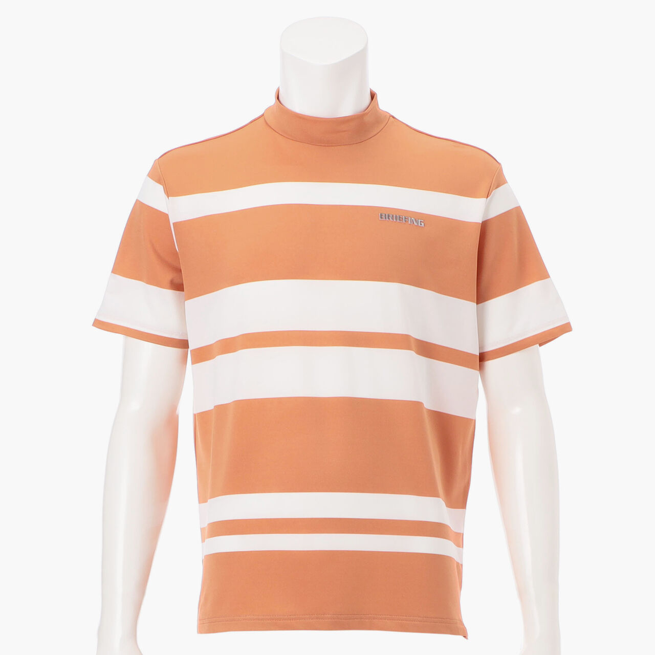 MS PANEL STRIPE HIGHNECK RF,Orange, large image number 0