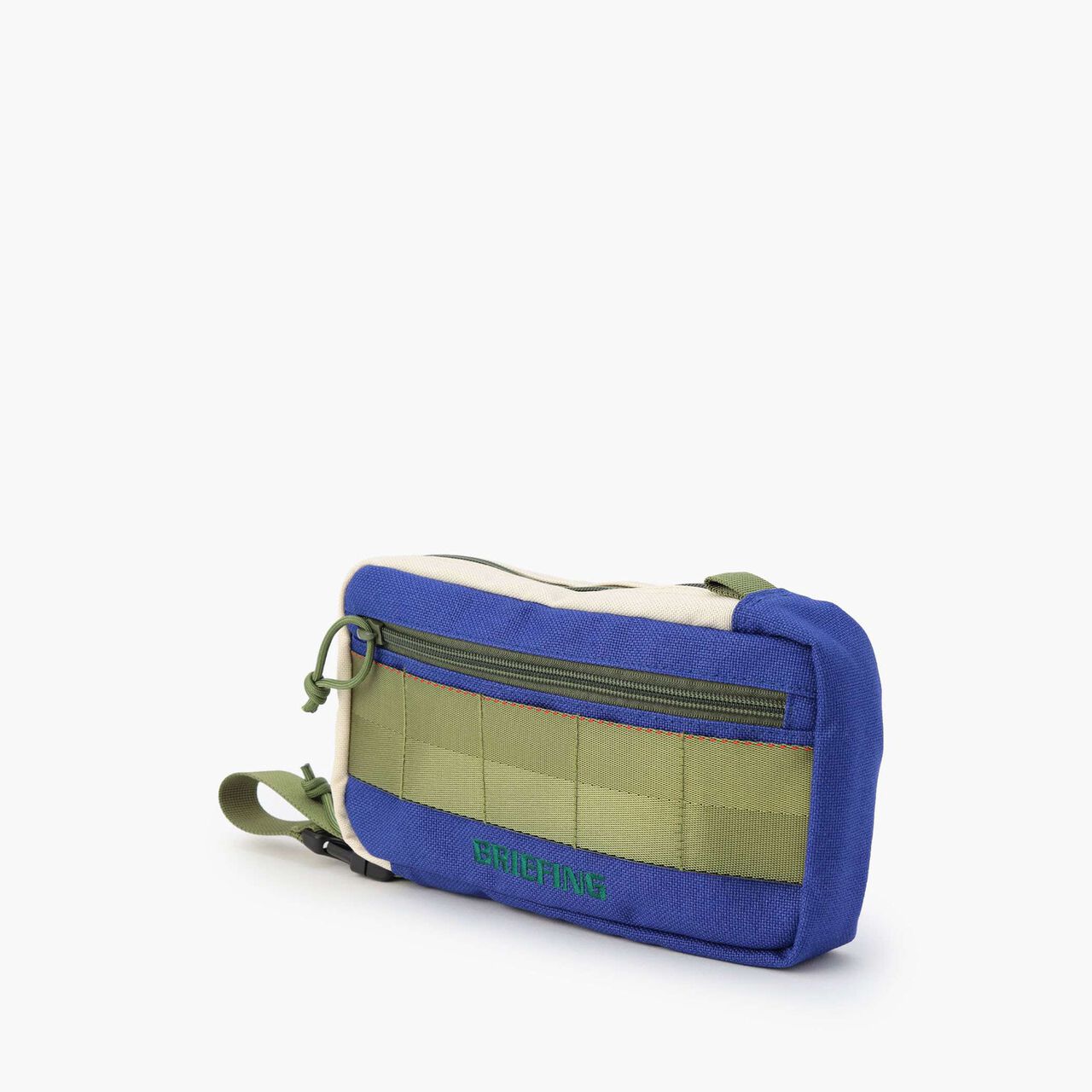RECTANGLE POUCH WL,BLUE×IVORY, large image number 1